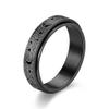 MMIUAEG Anxiety Ring for Women Men Hollow Moon Star Ring Titanium Stainless Steel Spinner Ring view 1
