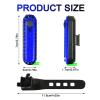 2 Pack USB Rechargeable LED Bike Tail Light Bicycle Rear Cycling Night Essential Reflector Seat Back Safety Lamp 4 Modes Waterproof Bright Warning Flash MTB Light for Men Women Kids (Blue) view 2