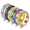 MMIUAEG Anxiety Ring for Women Men Hollow Moon Star Ring Titanium Stainless Steel Spinner Ring view 2