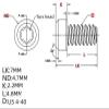 IGRIXLSD 5PCS Titanium Screw with US 4-40 Thread, CNC Back Clip Torx Head Screws Fit for Outdoor Flashlight and Torch(Gold) view 2