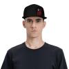 Joisbs Upside Down Cross American Flag Satanic Classic Unisex Sun Hat with Flat Brim - Adjustable and Stylish for Outdoor Adventures! Black view 2