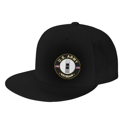 Joisbs Chief Warrant Officer 2 Veteran Classic Unisex Sun Hat with Flat Brim - Adjustable and Stylish for Outdoor Adventures! Black