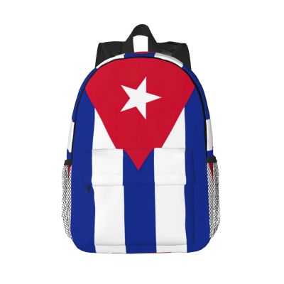BKDODKS Cuban Flag Print Unisex Backpack Adults - Water-Resistant Backpack Hiking Work Travel And More