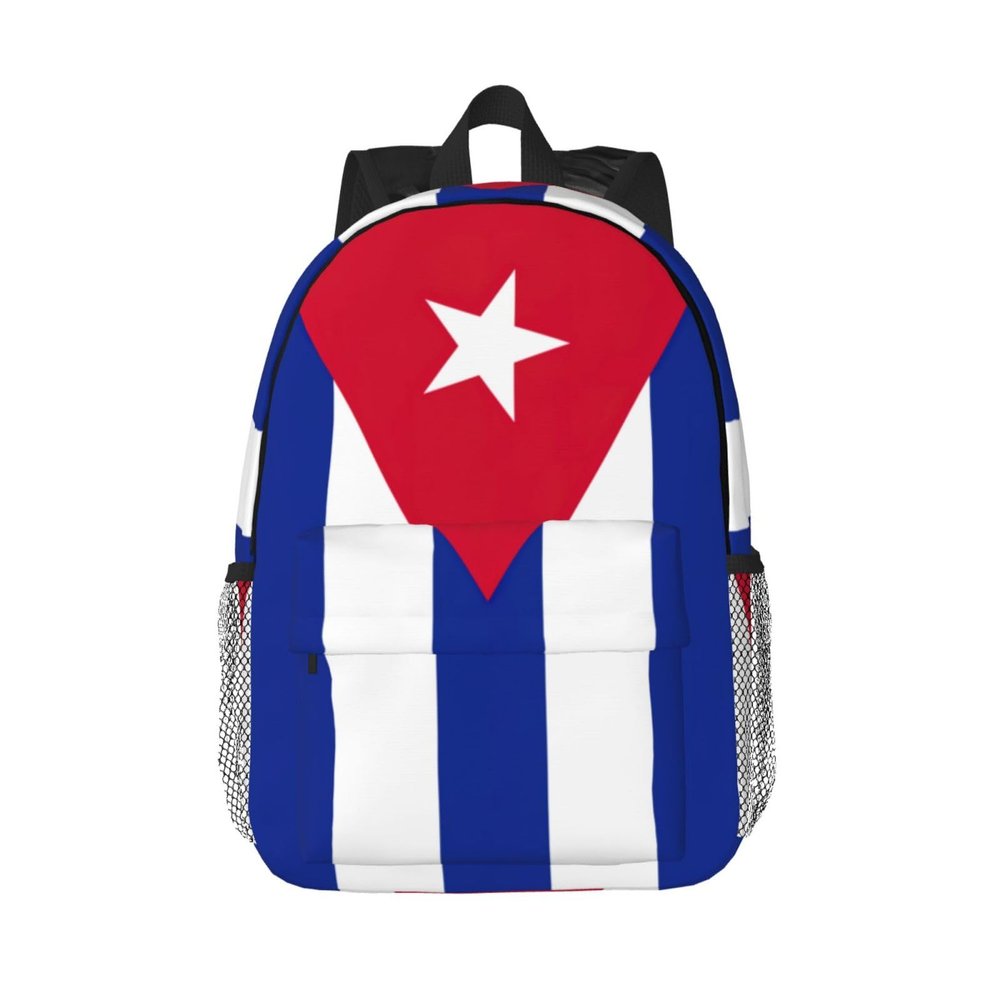 BKDODKS Cuban Flag Print Unisex Backpack Adults - Water-Resistant Backpack Hiking Work Travel And More