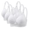 3 Pieces Bras for Women, Comfort Wireless Bralettes Sexy Plunge Push Up Underwear with Adjustable Straps view 1