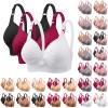 3 Pieces Bras for Women, Comfort Wireless Bralettes Sexy Plunge Push Up Underwear with Adjustable Straps view 2