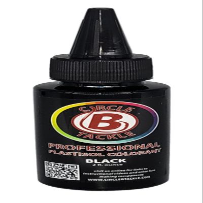 BT Outdoors Circle B Tackle Soft Plastic Color 2 OZ Make the Soft Plastic Fishing Lures You Want DIY Lure Making Professional Plastisol Colorant (Black Plastisol Colorant 2 oz)