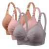 3 Pieces Bras for Women, Comfort Wireless Bralettes Sexy Plunge Push Up Underwear with Adjustable Straps view 1