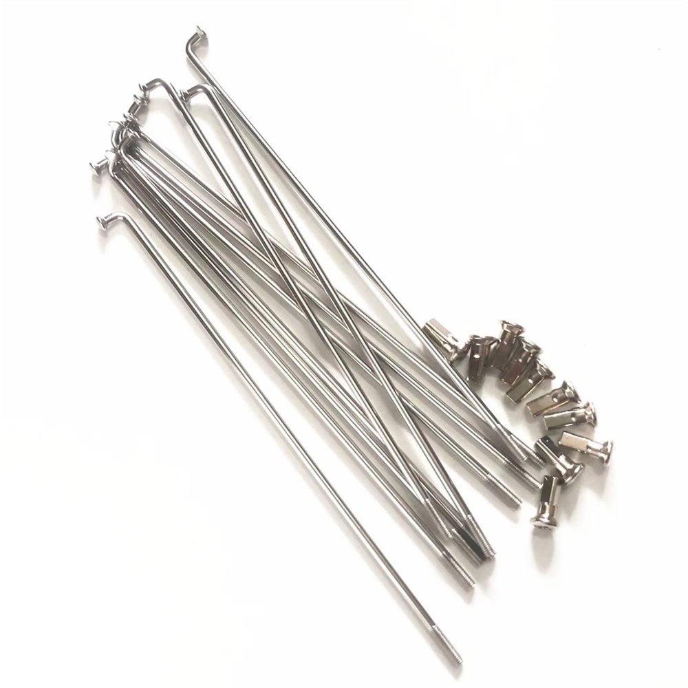 FTCYM 36pcs/lot Stainless Steel Material Motorcycle Spokes Diameter 3.5 Mm E-Bike Spokes 9 G(205mm)