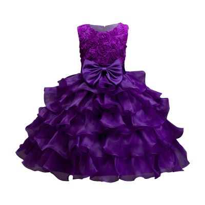 Baby Girls Lace Embroidery Fancy Dress Baby Girl Sundress Kids Girl Lace Pageant Party Wedding Flower Girl Dress