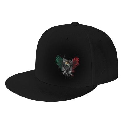 Joisbs Eagle Mexico Flag Classic Unisex Sun Hat with Flat Brim - Adjustable and Stylish for Outdoor Adventures! Black
