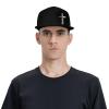 Joisbs John 3-16 Cross Classic Unisex Sun Hat with Flat Brim - Adjustable and Stylish for Outdoor Adventures! Black view 2