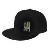 Joisbs Heavy Equipment Operator USA Flag Classic Unisex Sun Hat with Flat Brim - Adjustable and Stylish for Outdoor Adventures! Black view 1