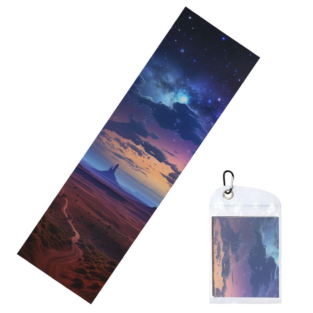 HCLYvexiria Cooling Towel (40"x12") Ice Towel Nebula Desert Monument Cooling Towel for Neck Microfiber Cold Towel for Workout Soft Breathable Stay Cool Rags for Yoga Golf Gym Fitness