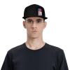 Joisbs American Half Malta Flag Friendship Classic Unisex Sun Hat with Flat Brim - Adjustable and Stylish for Outdoor Adventures! Black view 2