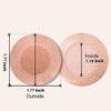 100 Pcs. (50 pairs) Ultra-Comfort Nipple Cover For Men Women, Plus Size 1.77in (45mm) Diameter Beige Stickers For Running,Under The Shirt, Disposable Nipple Covers view 4