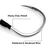Dr.Fish 10 Pack Fishing Jigging Hooks Heavy Duty Saltwater Vertical Jig Assist Single Replacement Hooks Slow Pitch Jig Lure Tuna Mackerel Flounder Offshore Fishing 3/0 view 4