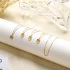 JEMUALE 925 Sterling Silver Initial Necklaces for Women Dainty Letter Pendant Necklace with Cubic Zirconia Gold Necklaces Jewelry Z view 4