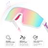 Derowern 2 Pack Youth Baseball Sunglasses, Kids Polarized Sports Sun glasses, TR90 Frame UV400 Protection Softball Cycling Glasses view 4