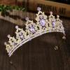Rannyrena Silver Wedding Crystal Tiara Crown for Women Sparkling Rhinestone Bridal Headbands Princess Quinceanera Headpieces for Birthday Prom Pageant Party view 2