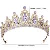 Rannyrena Silver Wedding Crystal Tiara Crown for Women Sparkling Rhinestone Bridal Headbands Princess Quinceanera Headpieces for Birthday Prom Pageant Party view 4