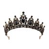 Rannyrena Silver Wedding Crystal Tiara Crown for Women Sparkling Rhinestone Bridal Headbands Princess Quinceanera Headpieces for Birthday Prom Pageant Party (Dark gold-black) view 1