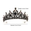 Rannyrena Silver Wedding Crystal Tiara Crown for Women Sparkling Rhinestone Bridal Headbands Princess Quinceanera Headpieces for Birthday Prom Pageant Party (Dark gold-black) view 4