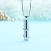 AIWENXI Cylinder Bar Memorial Ashes Necklace Roseflower Cremation Jewelry for Ashes for Men Women Stainless Steel Urns Necklaces Keepsakes Gifts Ashes Pendant Jewelry view 4