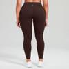 HeyNuts Workout Pro 7/8 Leggings with Pockets for Women, High Waisted Compression Tummy Control Workout Yoga Buttery Soft Pants Espresso_25'' M(8/10) view 4