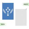 ASEDFGT Flag of Kosrae Golf Towel 16 x 24 Inch Golf Towels for Golf Bags Polyester Golf Towel with Carabiner Clip Men and Women Golf Accessories view 2
