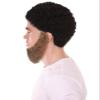 BC GOODS BY Men's Mid-Length Chin Curtain Beards Brown Cosplay Style Set, Flame-retardant Synthetic Fiber view 4