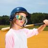 Derowern 2 Pack Youth Baseball Sunglasses, Kids Polarized Sports Sun glasses, TR90 Frame UV400 Protection Softball Cycling Glasses view 2