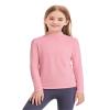 Auranso 3 Pack Boys Girls Turtleneck Kids Long Sleeve Shirts Solid Warm Unisex Turtle Neck Top Black White Pink 11-12 Years view 3