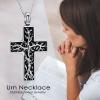 Ydmwannx Tree of Life Urn Necklace for Ashes for Women Men Cremation Jewelry Cross Stainless Steel Ashes Pendant Keepsake Memorial for Jewelry for Human view 3