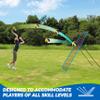 JOLORLY 2-in-1 Volleyball Rebounder Net System, Adjustable from 7x4 ft to 4x4.5 ft, 4-Angle Bounce Back Net, Training Equipment for Volleying, Bumping, Spiking Practice, Resists Twisting (Blue) view 4