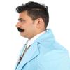 BC GOODS BY Black Cosplay Moustache Set for Men Hook Style Facial Hair, Flame-retardant Synthetic Fiber view 4
