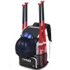 TPAID Baseball Backpack Large Capacity 4 Bats Softball Bag with Shoes Compartment and Fence Hook, Lightweight Baseball Equipment Bag, Helmets, Gloves, Hats, Clothes view 1