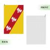 ASEDFGT Flag of Lorraine Golf Towel 16 x 24 Inch Golf Towels for Golf Bags Polyester Golf Towel with Carabiner Clip Men and Women Golf Accessories view 2