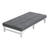 GBPLDMAQ Cots for Camping with Silent Pulley Folding Camping Cot Lightweight Folding Bed Strong Steel Frame Supports for Office, Home Nap(Gray,200x60x48cm/79x24x19in)