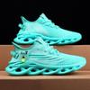 DLWKIPV Men's Lightweight Breathable Fashion Sneakers, Non-Slip Workout Gym Shoes for Running, Light Green, Size US 8 view 3