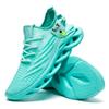 DLWKIPV Men's Lightweight Breathable Fashion Sneakers, Non-Slip Workout Gym Shoes for Running, Light Green, Size US 8 view 4