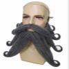 BC GOODS BY Men's Davy Jones-Inspired Ash Grey Pirate Beard and Mustache, Flame-Retardant Synthetic Fiber view 2