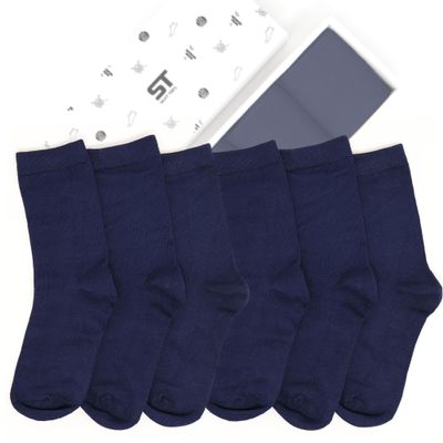 Silky Toes Womens Soft Rayon Derived From Bamboo Crew Socks Dress Seamless Toe Thin Socks 3-6 Pairs