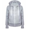 FOCLMP Women 2024 Zip Up Trendy Hoodies Lightweight Sweatshirts Jackets Drawstring Hooded Sweatshirt Casual Fashion Clothes womens hiking clothes Gray 5x view 1