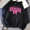developtz Class of 2025 Senior Hoodie Senior 2025 Sweatshirt Graduation Sweatshirt (US, Alpha, Small, Regular, Regular, white) view 2
