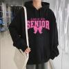 developtz Class of 2025 Senior Hoodie Senior 2025 Sweatshirt Graduation Sweatshirt (US, Alpha, Small, Regular, Regular, white) view 3