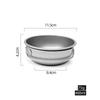 IGRIXLSD 1PC Pure Titanium Frying Pan, Foldable Portable Single-layer Tableware Suitable For Home Or Outdoor Camping(400ML) view 2