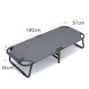 150kg Capacity Heavy Duty Camping Cot U-Legged Foldable Bed with Pillow Portable Sleeping Cot Sturdy Guest Beds for Office Home Patio Picnic Hunting and Hiking view 2