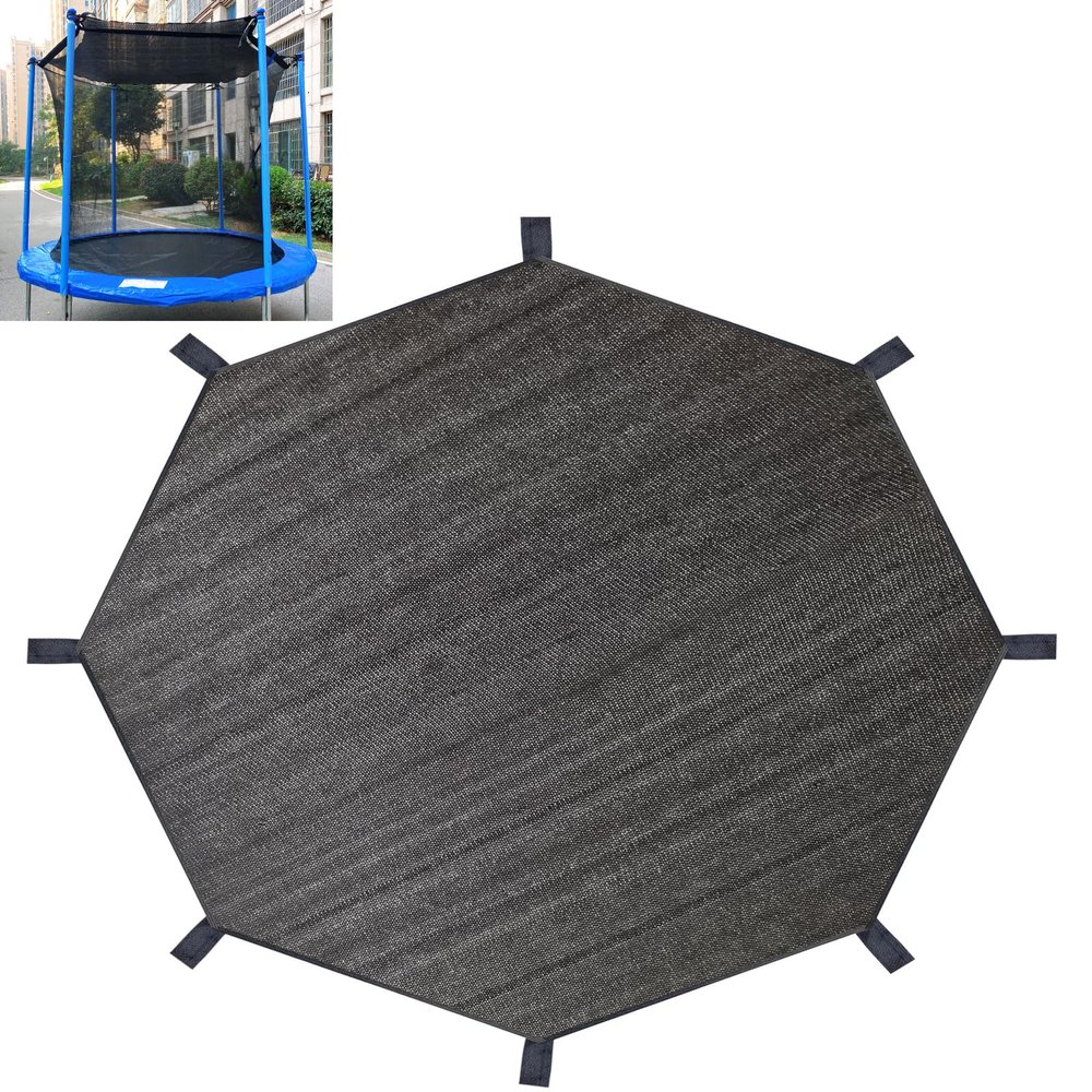 XATAMIO Trampoline Shade Cover, Trampoline Cover for 8FT 10FT 12FT 14FT 16FT Straight Pole Round Trampoline Sun Protection, Easy to Install,for Backyard Playground (10FT 8 Poles)