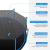 XATAMIO Trampoline Shade Cover, Trampoline Cover for 8FT 10FT 12FT 14FT 16FT Straight Pole Round Trampoline Sun Protection, Easy to Install,for Backyard Playground (10FT 8 Poles) view 2